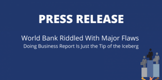 LA BANQUE MONDIALE CRIBLEE DE FAILLES MAJEURES : LE RAPPORT DOING BUSINESS N’EST QUE LA PARTIE VISIBLE DE L’ICEBERG